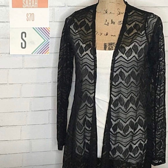 LuLaRoe black lace Sarah - Picture 1 of 5